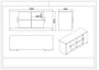 Hanah Home Vo17-Ob Conjunto de muebles de oficina Roble y negro